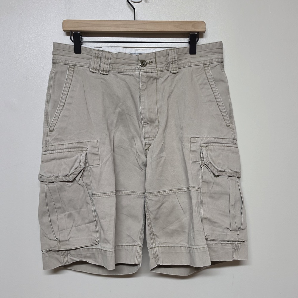 Vintage Polo Ralph Lauren Cargo‎ Shorts Men's Size 32 Beige 10" Inseam Preppy